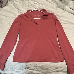 ZYIA Salmon 1/2 Zip Pocket Pullover
